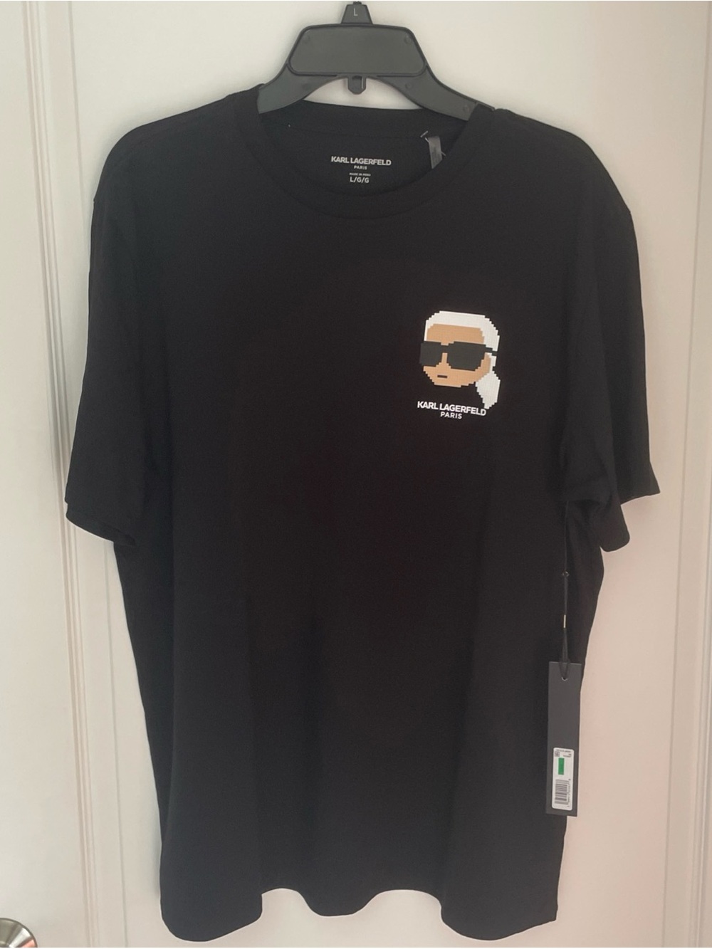 NWT Karl Lagerfeld Tee Shirt Men’s Black Size Large